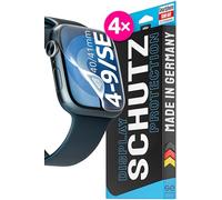 4x se® Protector 3D Transparente para Apple Watch 40mm / 41mm, Autorreparable, Compatible con Huellas y FaceID, Instalación sin Burbujas, Ultranítido, Resistente a Golpes y Arañazos, Matériau TPU