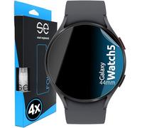4x se® Protector 3D Transparente para Samsung Galaxy Watch 5 44mm, Autorreparable, Compatible con Huellas y FaceID,Instalación sin Burbujas,Ultranítido,Resistente a Golpes y Arañazos,Matériau TPU