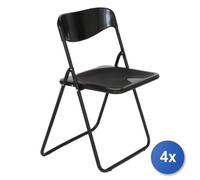 4X Silla Metal F.A.R. 200NER POKER Negro