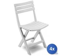4X SILLAS EN PLP PLEGABLES BIRKI BLANCO Cm 44X41XH 78
