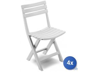 4X SILLAS EN PLP PLEGABLES BIRKI BLANCO Cm 44X41XH 78