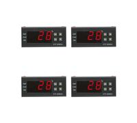 4X Stc-8080A Refrigerador Digital Descongelación Controlador de Temperatura Alarmante Controlador de Termostato de Plástico