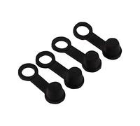 4X Tapones de Rosca de Purga de Frenos, Tapas de Rosca de Purga de Frenos Tapa Antipolvo, Tapón de Goma de Purga de Freno Negro Tapa de Grasa Tapa Antipolvo Moto de Motocicleta de 8 mm