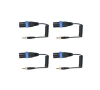 4X Tipo de Bloqueo Saramónico de 3,5 mm Una 3,5 mm TRS Una XLR Salida de Micrófono Macho Cable de Audio Universal para Receptores Inalámbricos