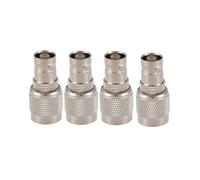 4X TNC Enchufe Macho A BNC Conector Jack Hembra M/F Conector Coaxial Cable Adaptador RF