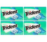4x Trident Menta Dulce Giro Sabor sin Azúcar Goma con Xilitol Dulces Americanos