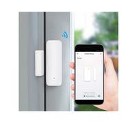 4X TUYA Zigbee 3.0 Sensor de Puerta de Ventana Inteligente ZigBee 3.0 ConexióN InaláMbrica Multifuncional para Echo Hub SmartLife App