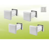 4x Unidad de ventilación compacta Stiebel Eltron LWE 40 + panel de control en conjunto de ventilación