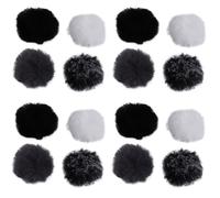 4X Universal Lavalier MicróFono Furry Parabrisas Fur Windshield Wind Muff Soft para Lapel Lavalier Mic 5mm