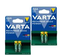 4x VARTA AAA 1000mAh NiMH Baterías Recargables 1.2V