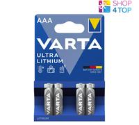 4x VARTA Baterías Alcalinas Litio AAA Ultra L92 1,5V FR10G445 Longlife