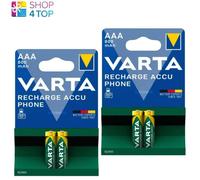 4x VARTA Baterías Recargables AAA NiMH 800mAh Teléfono 1.2V HR03 LR03