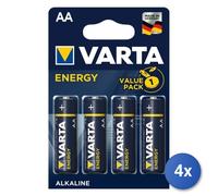 4x Varta Energy AA Batería Desechable Estilo AA Alcalina