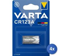 4x Varta LITIO Cilíndrica CR123A Blister 1