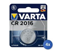 4X Varta Litio Moneda CR2016 BLI 1