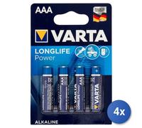 4x Varta Longlife Power AAA Blister 4