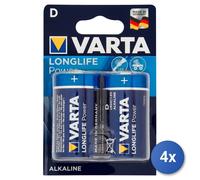 4x Varta Longlife Power D Blister 2