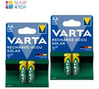 4x VARTA Recargables Acu Solar AA 800mAh NiMH 1.2V Baterías