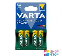 4x Varta Recharge Accu Power AA 2600mAh 1,2V NiMH Recargables