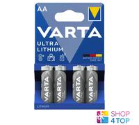 4x Varta Ultra Litio AA 1.5V Baterías LR6 FR14505 Larga Duración
