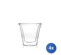 4X Vasos De Vidrio Borosilicato Doble Modelo 2Touch, 7CL