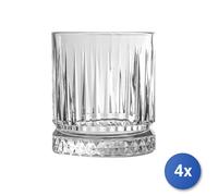 4x Vasos De Vidrio Transparente, Elysia, Para Whisky, 35,5Cl