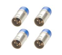 4X XLR 3Pin DMX512 Terminator Resistor,Terminal de Resistencia para Digital Multiplex Luz Cabezas Móviles de Luz de la Etapa