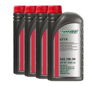 4x1 Liter FANFARO 6719 5W-30 Aceite de motor VW 504.00, 507.00