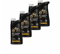4X1 Litro MANNOL 2-Takt Universal Aceite Motor API TC JASO FB ISO L-EGB Mineral