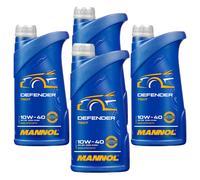 4X1 Litro MANNOL Defender 10W-40 Aceite Motor API SN ACEA A3/B4 MB 229.3 229.1