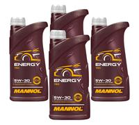 4X1 Litro MANNOL Energy 5W-30 Aceite Motor 7511 API SN/CH-4 ACEA A3/B4 Sintético