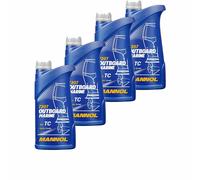 4X1 Litro MANNOL Fuera De Borda Marino Aceite Motor API TC JASO FC NMMA TC-W3