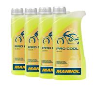 4x1 Litro Mannol Pro Cool Refrigerante Amarillo Protección Del Frío Moto Quad