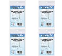 4x100 TCG Guru Perfect Size Fit Inner Sleeves 4x100 Soft Sleeves Tamaño: 64 x 89 mm + Heartforcards® Protección de envío