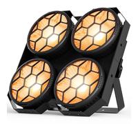 4x100W COB Par LED Foco Escenario lanco Frío/Cálido Luz de Escenario Estroboscópico 25+30 Efectos Luz de Foco para Fotografía Fiesta Cumpleaños Bar Discoteca