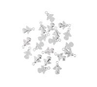 4x20pcs Angel Pendants Charms Beads Halloween Jewelry Findings Antique Bronze