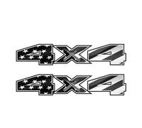 4x4 Decals Stickers for F150 20152020 and F250 F350 20172020 Set of 2 4x4 Black Flag