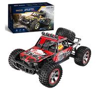 4X4 Off-Road RC Off-Road Crawler Car Off-Road - Coche RC rápido a escala 1:10, velocidad máxima de 65 km/h, camiones monstruos RC, camión de control remoto todo terreno de 2.4 GHz para adultos (rojo)
