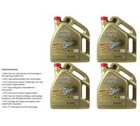 4x5 Litro Original castrol edge Titanio 5W-30 C3 aceite motor de Engine Oil