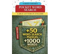 4x6 Pocket Size Word Search Book in English, Large Print, 1000+ Words, 50+ Puzzles for Adults, Teens & Seniors, Boost Memory and Focus: English Word ... and Vocabulary Builder for All Ages