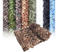 4X6M Red De Camuflaje Militar Táctica, Malla De Camuflaje Exteriores Sombra - para Caza Camping Supervivencia Jardín Decoración | Resistente Al Agua UV 2 3 5 7 10 11 12m(Desert,1x12M)