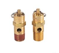 4XAir - Válvula de seguridad de alivio de presión para compresor de aire 1/4 para válvula de retención de latón NPT para equipos industriales, automotrices y eléctricos, rango de 125-270 PSI (150 PSI)