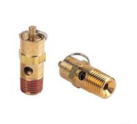 4XAir - Válvula de seguridad de alivio de presión para compresor de aire 1/4 para válvula de retención de latón NPT para equipos industriales, automotrices y eléctricos, rango de 125-270 PSI (250 PSI)