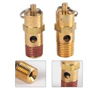 4XAir - Válvula de seguridad de alivio de presión para compresor de aire 1/4 para válvula de retención de latón NPT para equipos industriales, automotrices y eléctricos, rango de 125-270 PSI (125 PSI)