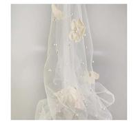 4yard 3D Flower Pearl Mesh Fabric Embroidery Beading Yarn For Wedding Dress Evening Bridal Veil DIY Sewing(Color 8)