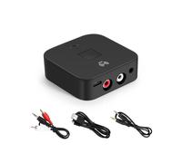 5.0 RCA Audio Receiver 3.5mm AUX Jack Stereo Music Wireless Adapter Mic NFC Speakers Amplifier Auto /OFF