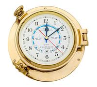 5.1/2" Diameter Solid Brass Porthole Tide Clock