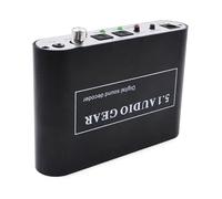 5.1 Decodificador de Audio DTS/AC3/PCM Óptico A Estéreo Surround Convertidor Digital A Analógico HD 2 SPDIF Coaxial Enchufe Europeo