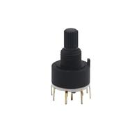 【5-1 piezas】Interruptor selector de canal rotatorio de banda seleccionable RS16 RS26 Interruptor selector de banda de interruptor rotatorio de una sola plataforma 1P12T 2P6T 3P4T 4P3T(1 Pole 6,5PCS)