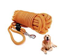 5/10/15M Perro Largo de Plomo Seguimiento de la Correa de Servicio Pesado Cuerda de Entrenamiento Fuerte y Duradero (Naranja, 15M)